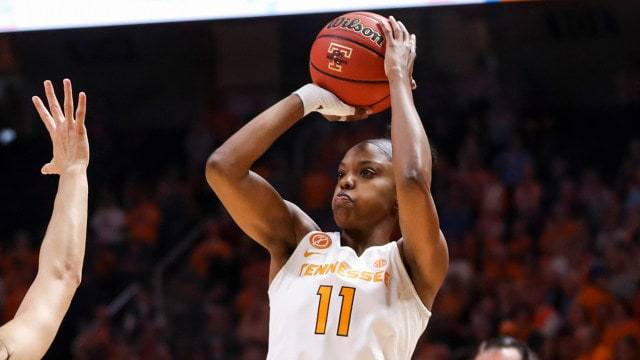 Diamond DeShields. Photo courtesy of Tennessee Athletics