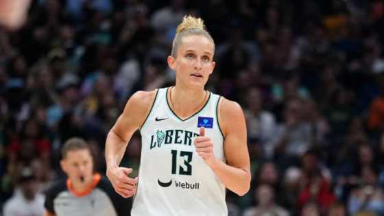Leonie Fiebich of the New York Liberty