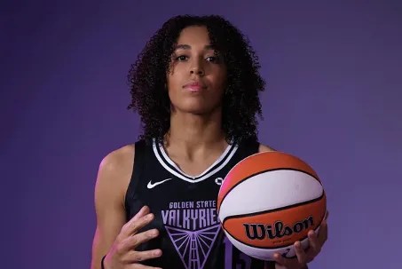 Janelle Salaun of the Golden State Valkyries.