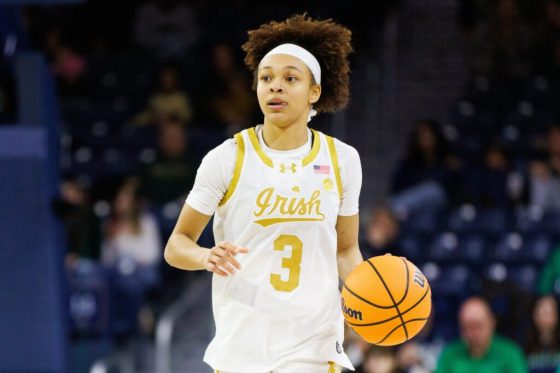 Junior guard Hannah Hidalgo of Notre Dame.