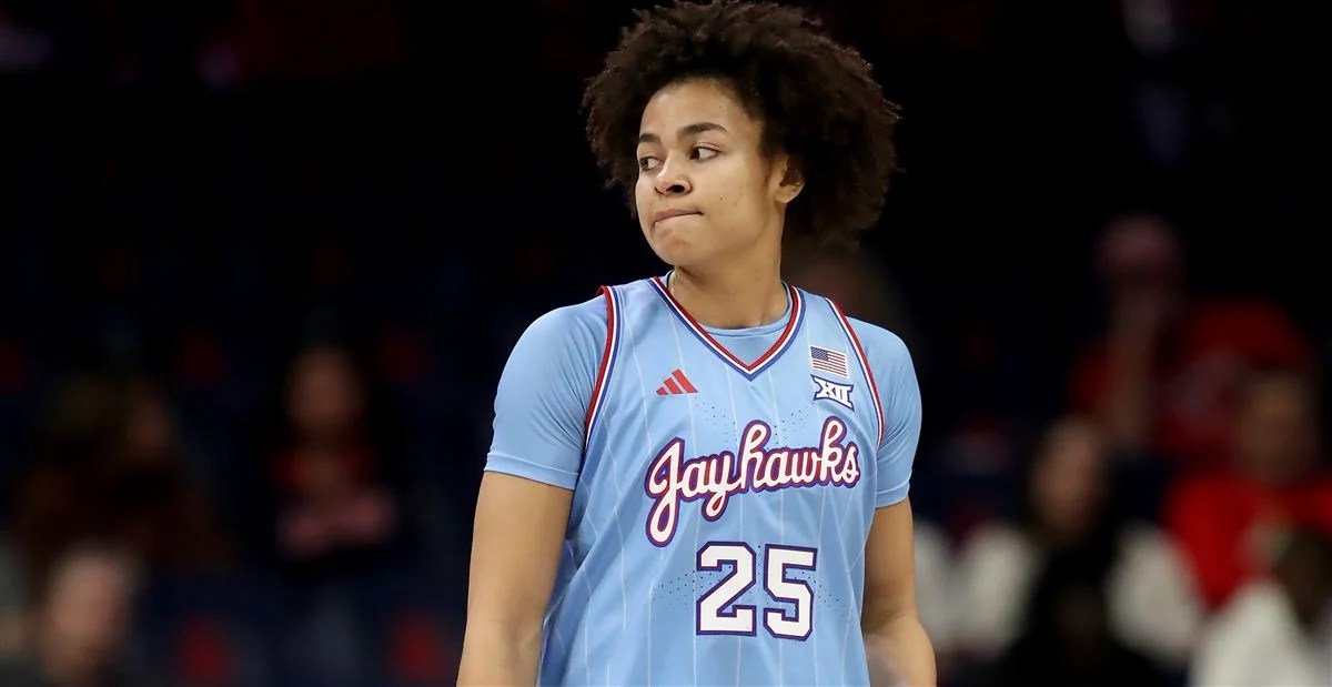 Jaliya Davis of the Kansas Jayhawks