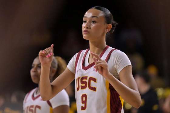 Freshman guard Jasmine (Jazzy) Davidson from USC.