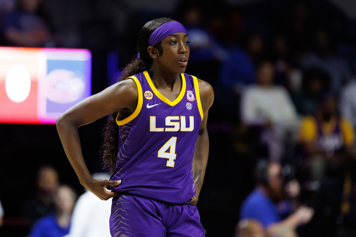 LSU senior guard Flau'jae Johnson is considered to be a top WNBA Draft prospect. Photo courtesy of Getty/AP Images