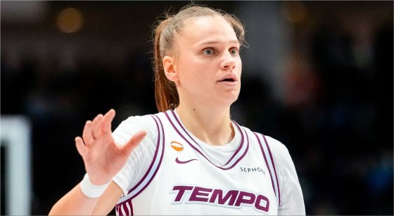 Rookie power forward Laura Juskaite of the Toronto Tempo.