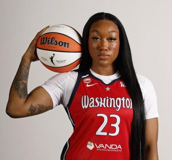Rookie shooting guard Cotie McMahon of the Washington Mystics.